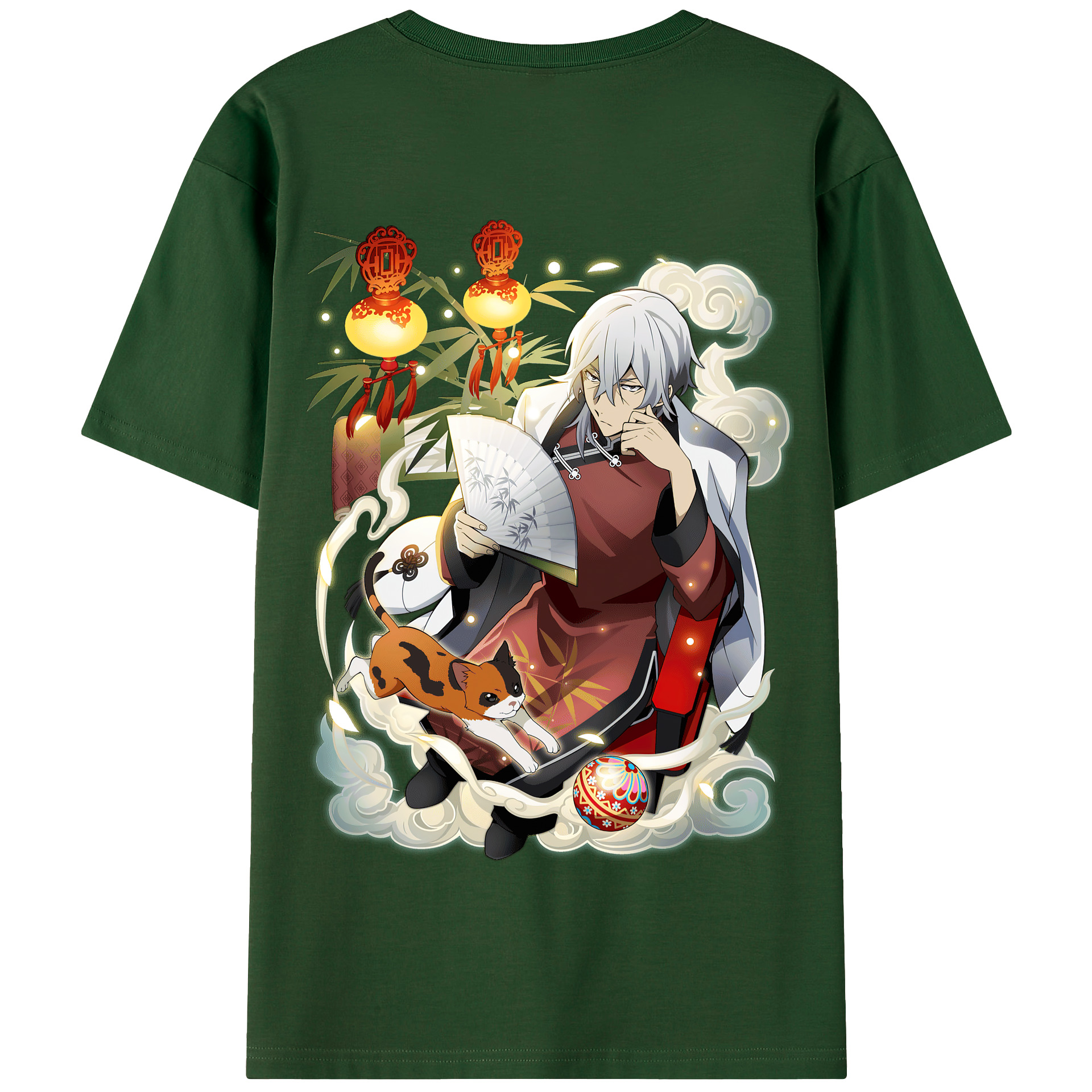 （画像用） 文豪ストレイドッグス Bungo Stray Dogs 綿100％半袖Tシャツ（背面プリント）